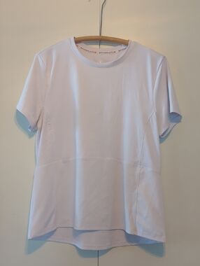 Spyder White Short-Sleeve Athletic Tee